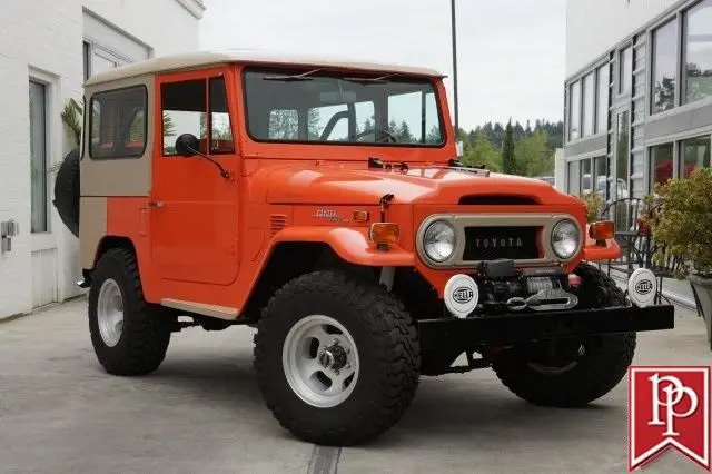 1973 toyota fj40 752 miles orange/beige