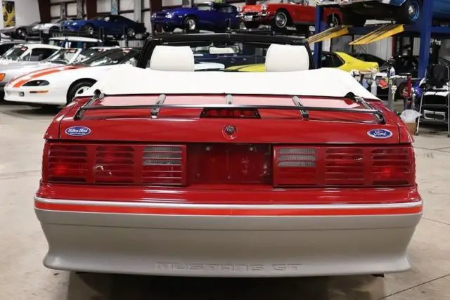 1988 ford mustang 12227 miles red convertible 5.0 liter v8 manual