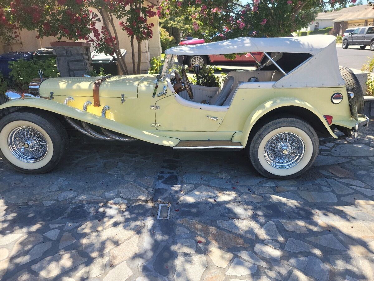 1929 mercedes-benz sl convertible yellow fwd automatic