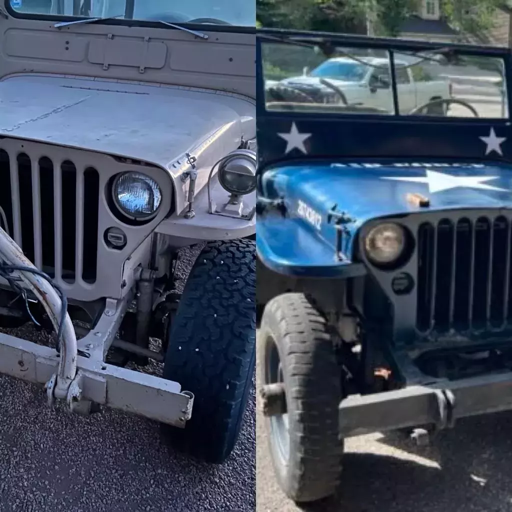 1945 ford gpw blue us army
