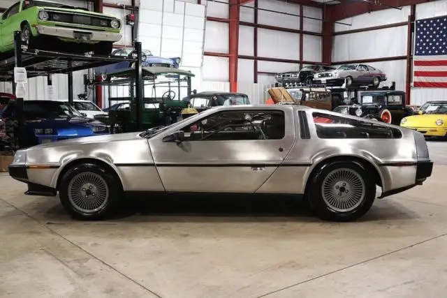 1981 delorean dmc-12 38408 miles brushed stainless steel coupe v6 automatic