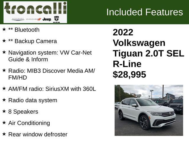 2022 volkswagen tiguan 2.0t sel r-line