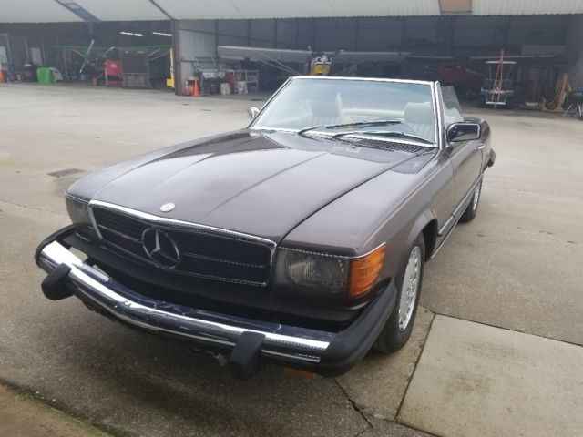 1984 mercedes benz 500sl euro spec roadster 52k mile