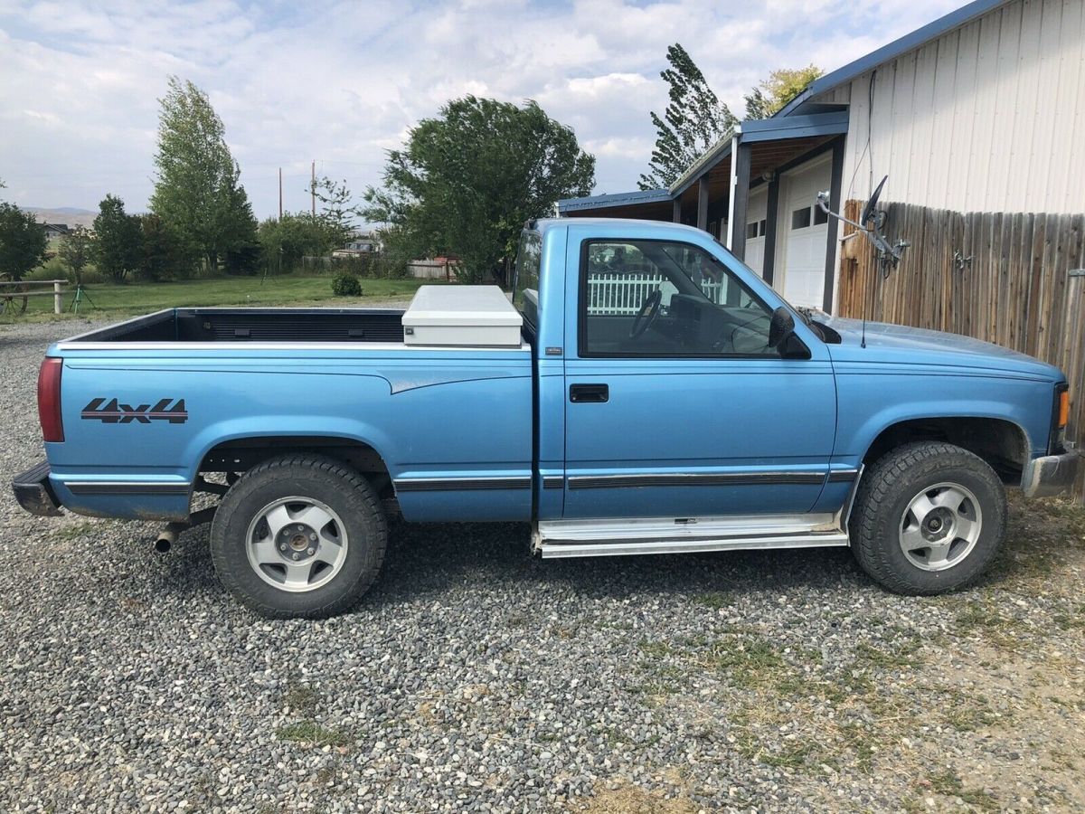 1994 chevrolet k1500 pickup blue 4wd manual k1500