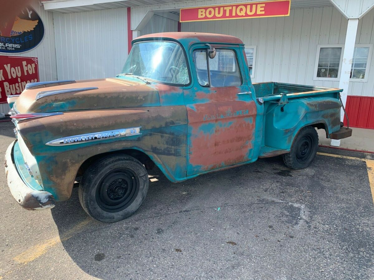 1959 chevrolet pickup shortbox step side half ton pickup