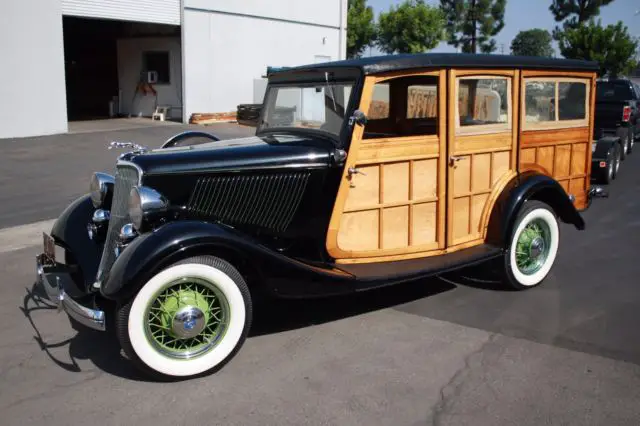 1934 ford woody station wagon flathead v8 w rare radio original wood