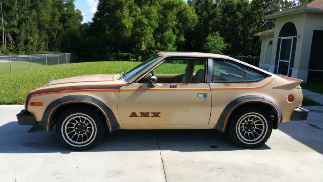 rare-one of only 865-1980 amc spirit amx, liftback, 258ci 4.2l i6, auto,sunroof
