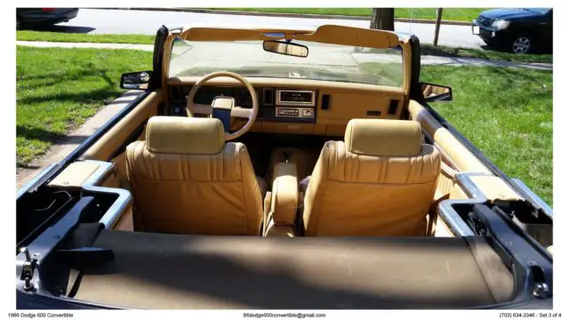 1986 dodge 600 convertible