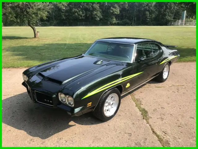 1971 pontiac gto ~ the judge look ~ green on green ~ ac ~ auto ~ awesome goat
