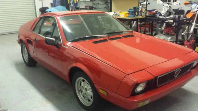 1976 lancia scorpion (red) 74k miles straight, complete, nearly rust free ca.car