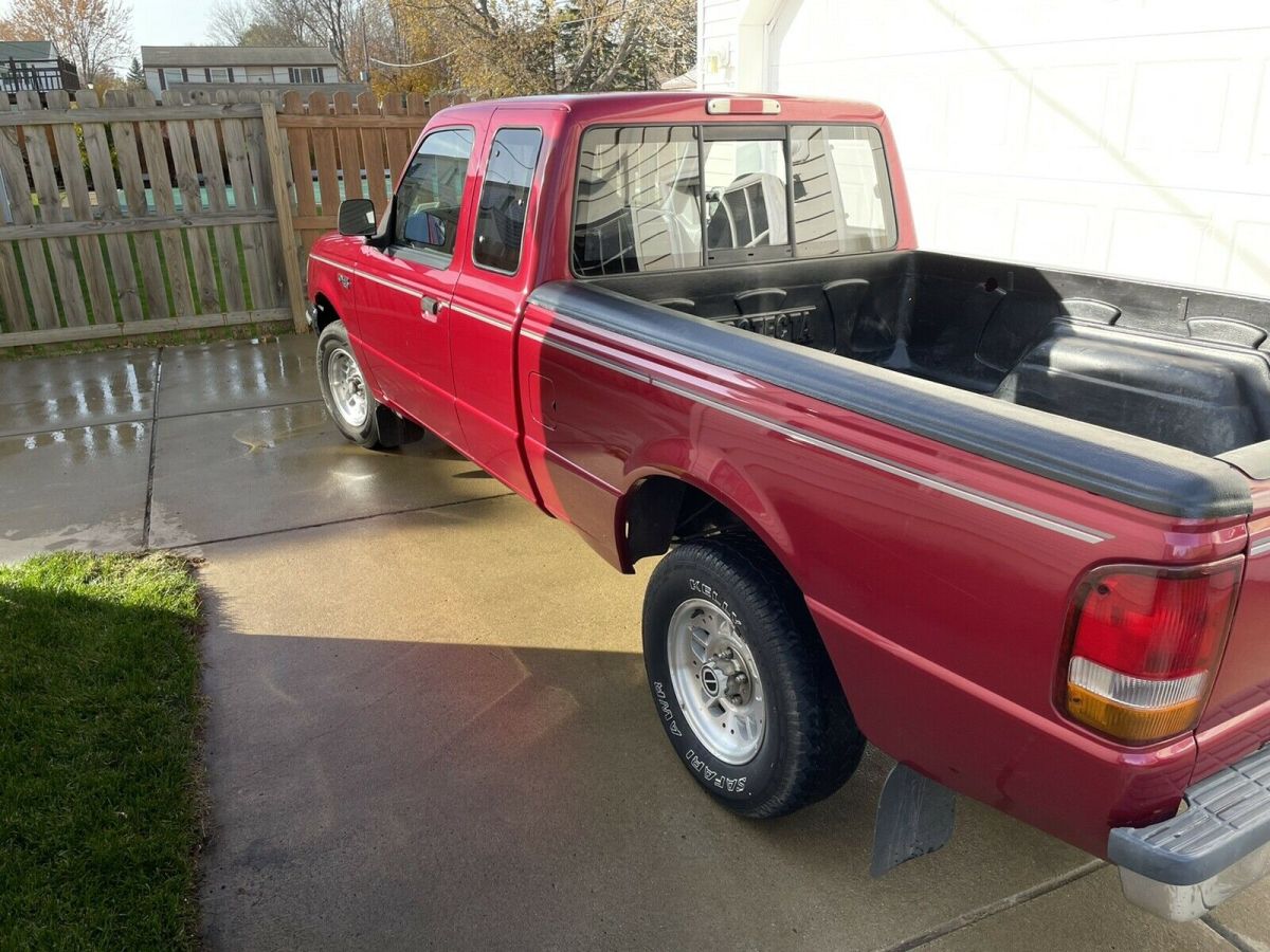 1994 ford ranger pickup red rwd manual super cab