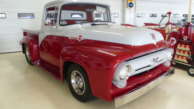 1956 ford f-100 83490 miles maroon/gray pickup 502 automatic
