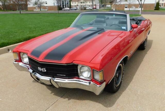 1972 chevrolet chevelle super sport 4,718 miles zz 502 big block cold a/c loaded