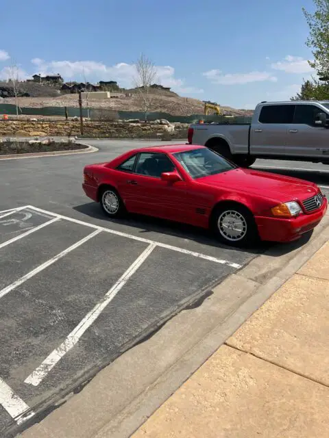1991 mercedes-benz sl-class convertible red rwd automatic sl