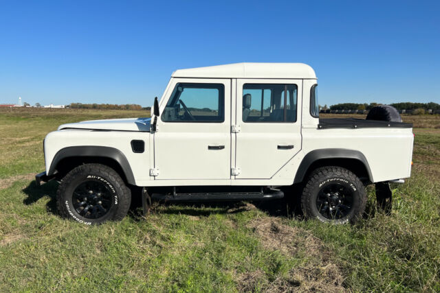fully restored land rover defender 110 crew cab with automatic transmission