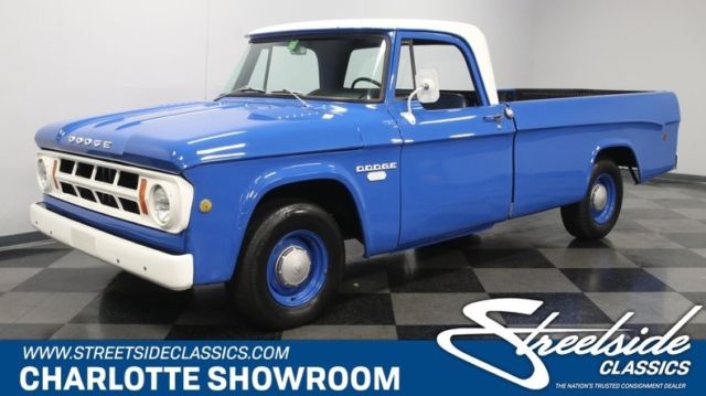 1968 dodge d100 pickup truck 225 ci i6 3 speed manual classic vintage collector