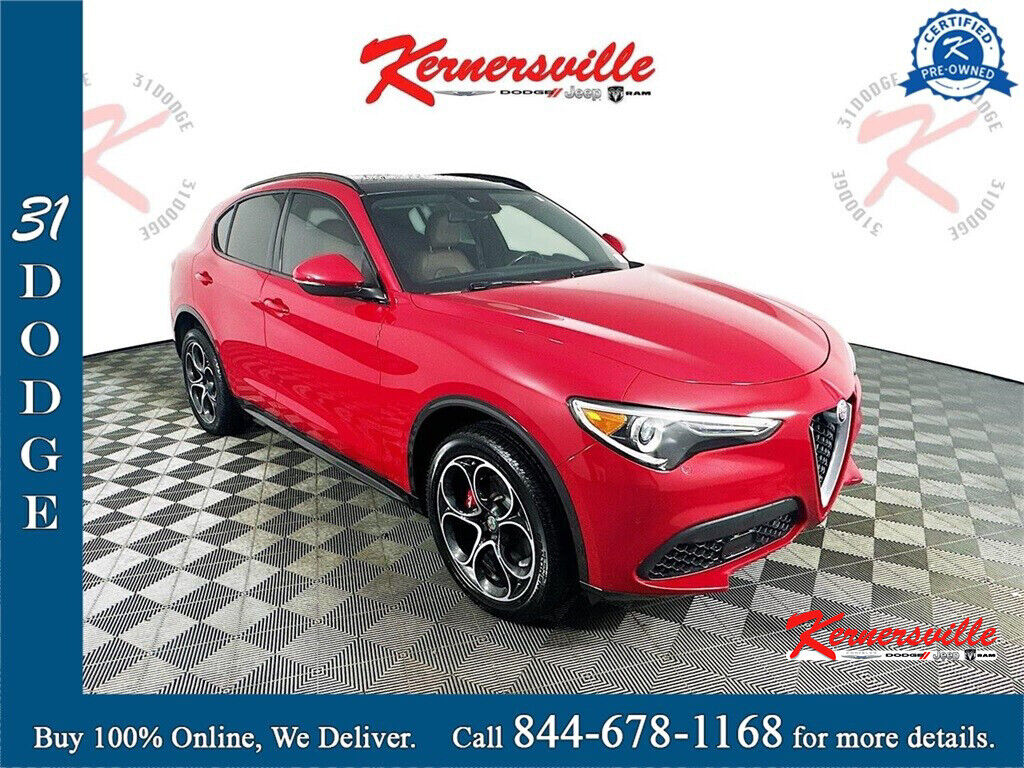 2021 alfa romeo stelvio ti sport awd 4dr suv i-4 cyl engine! bluetooth!