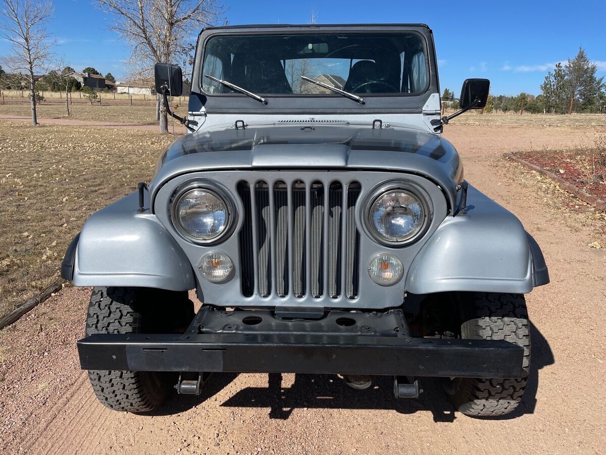 1982 jeep cj grey 4wd manual cj7