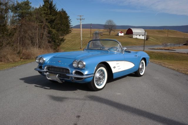 1961 chevrolet corvette convertible *jewelblue/blue*283ci/230hp*killercosmetics*