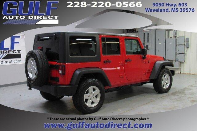 used 2018 jeep wrangler jk 4wd unlimited sport waveland, ms 39576 for sale in waveland, mississippi