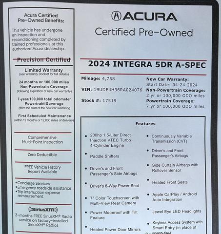 2024 acura integra
