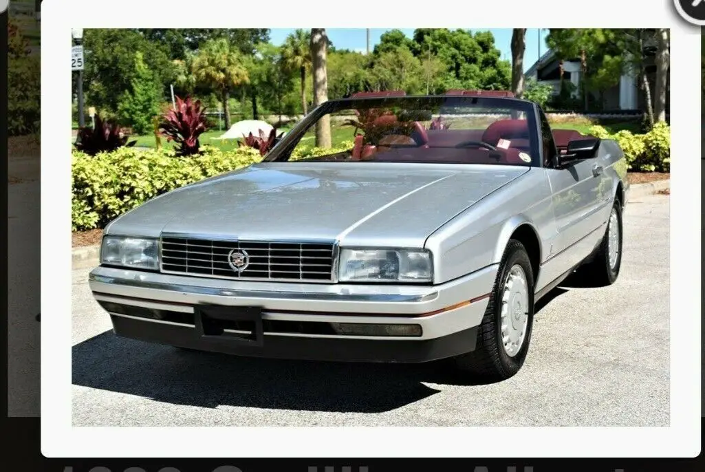 cadillac allante 1988 45k miles $6995.00