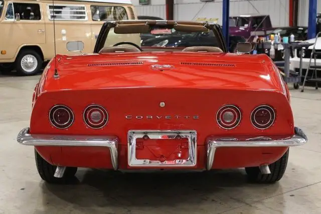 1973 chevrolet corvette 81689 miles red convertible 350 v8 manual