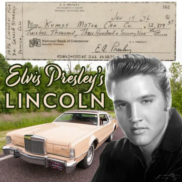1976 lincoln continental mark iv purchased new by elvis presley