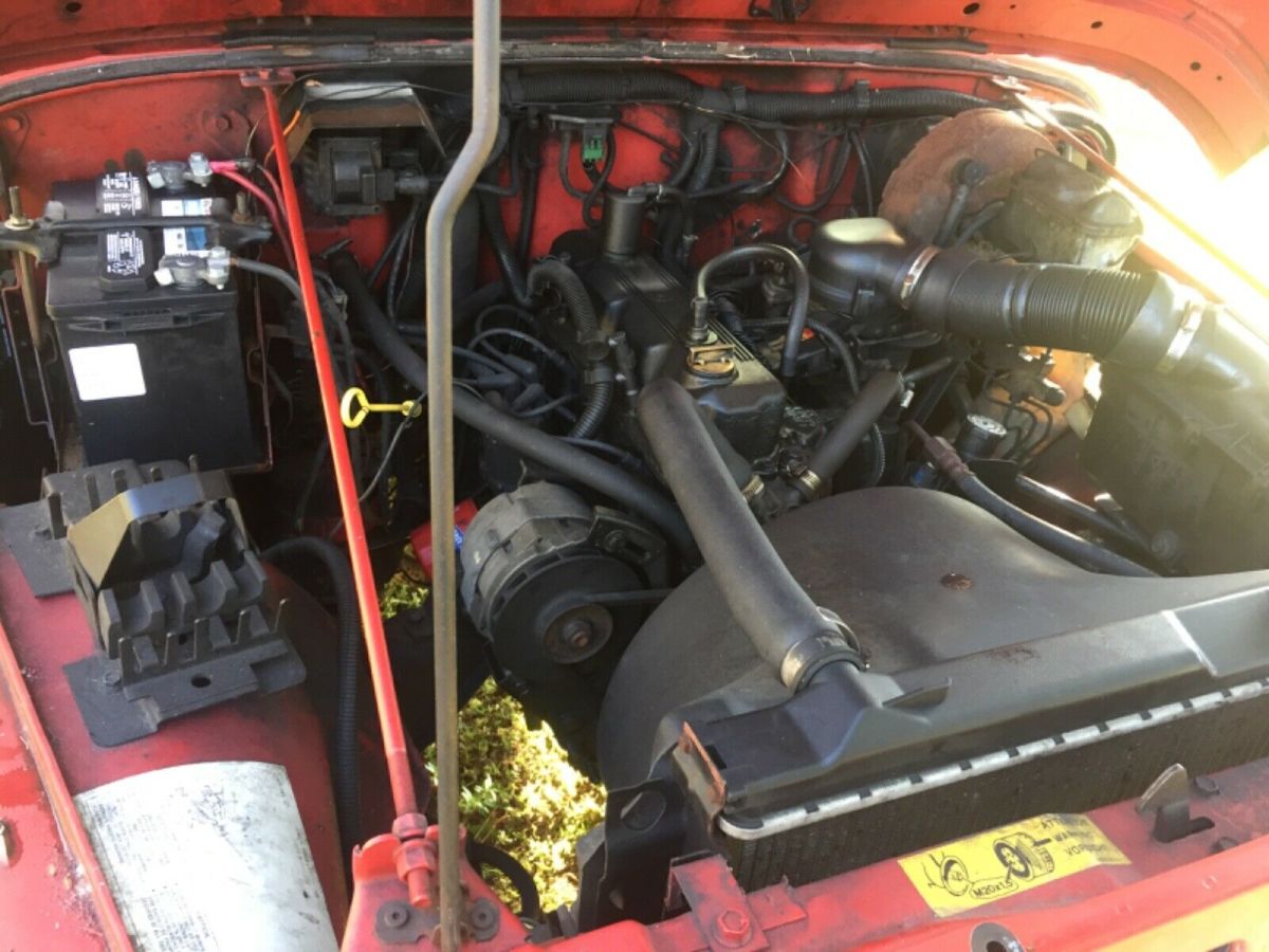 1990 jeep wrangler red
