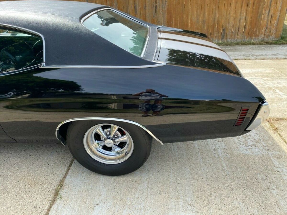 1971 chevelle ls376/525 black on black sleeper approx 600 hp fuel injected