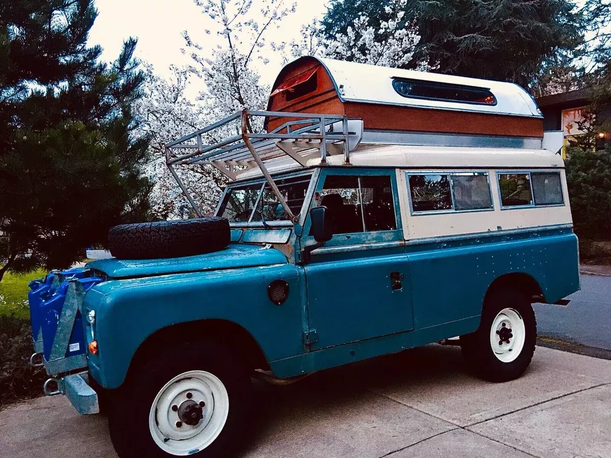 1969 land rover serie ii a 109 blue