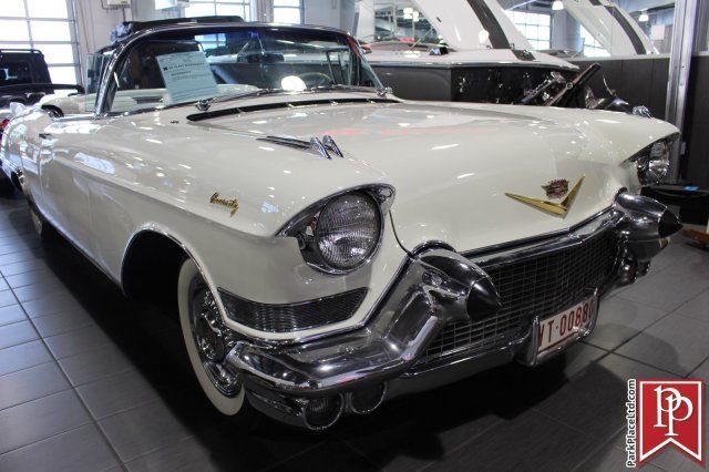 1957 cadillac eldorado biarritz convertible, white