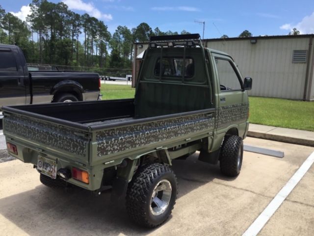 daihatsu hijet climber 4x4 japanese mini truck 2â€ lift on 23's digital camo wrap