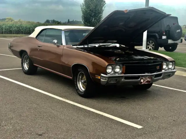 1971 buick gs 455 convertible real deal 1 owner car, n25 bumper, factory gauges