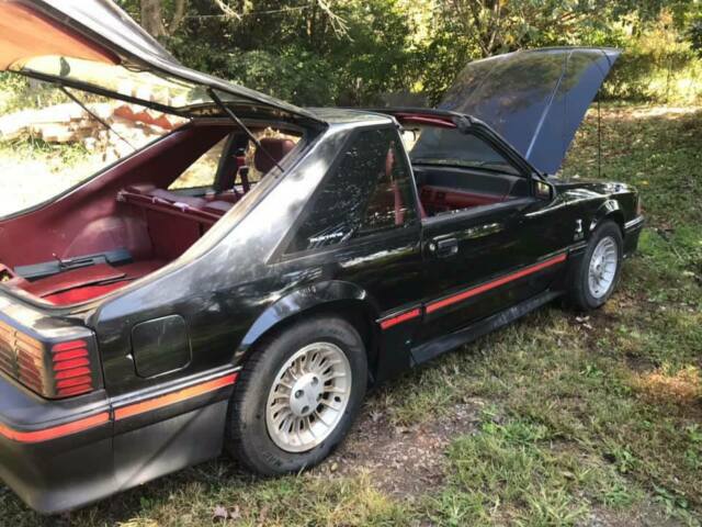 1987 ford mustang 5.0 gt 5 spd black original t-top ttop foxbody pa 87-93 nr