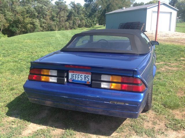 classic 1990 rs camero convertible rs ex 140k 305 v8 5 speed less than 750 made