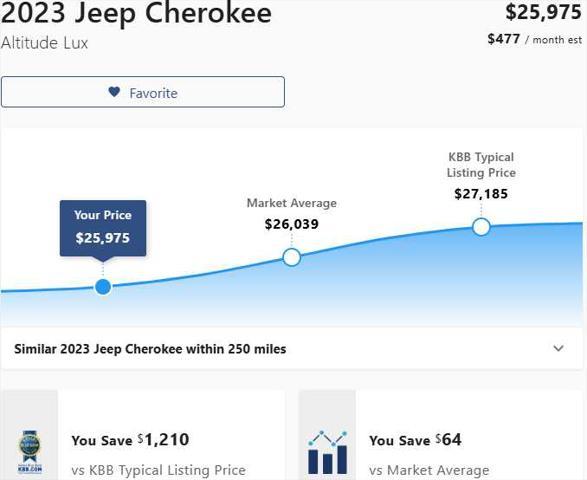 2023 jeep cherokee altitude
