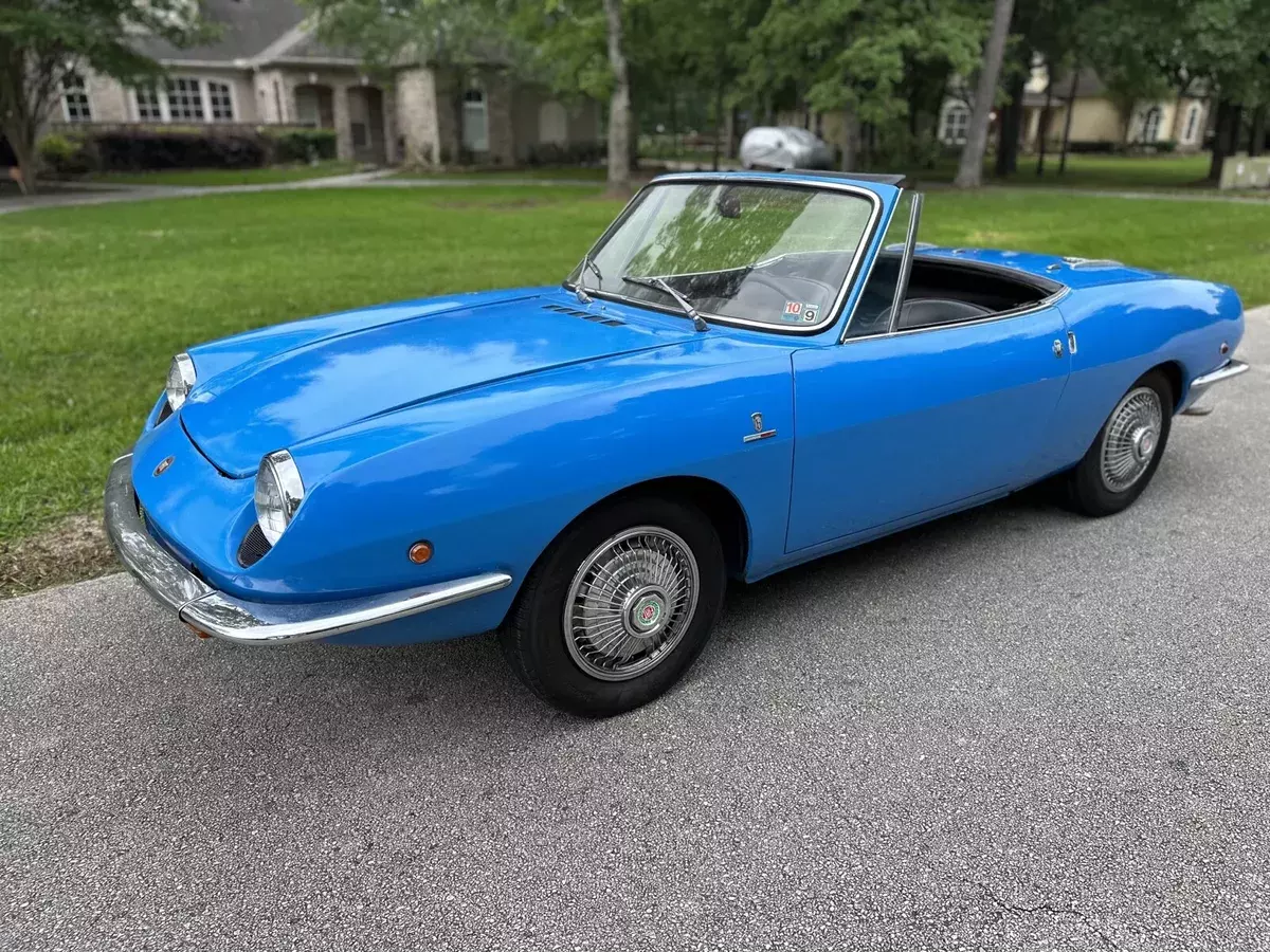 1968 fiat 850 blue spider