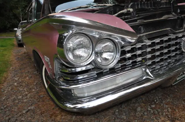1959 buick electra 225 4 door flattop - lido lavender. original car