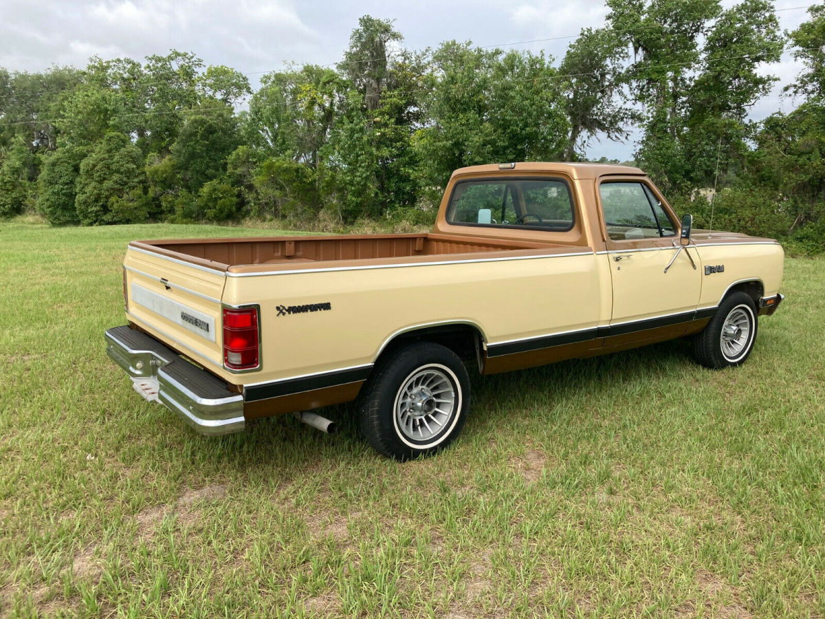 1985 dodge d150 pickup brown rwd automatic d-150 prospector