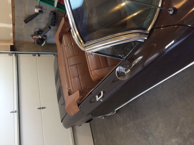 cordovan brown, w/saddle interior, beige top, restored in 2011