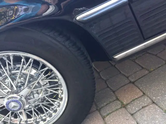 black benz 380 sl - convertible - 'outstanding for 35 years old!'