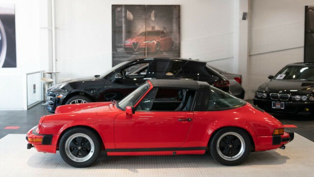1983 porsche sc targa guards red new interior and extensive records