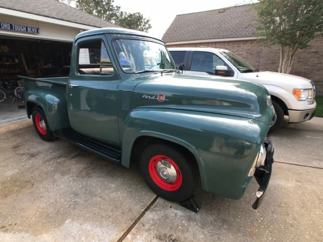 1955 ford f100 truck :: green :: all original