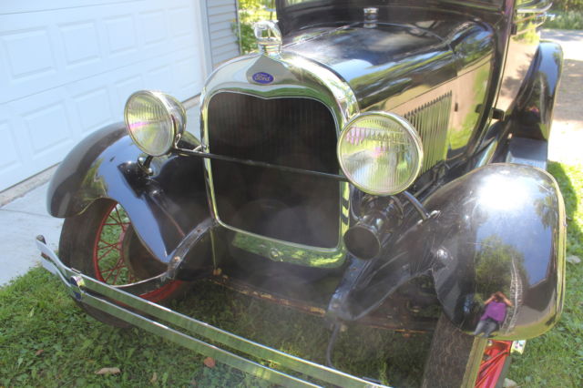 1929 ford model a tudor car vehicle antique classic rebuilt engine original body