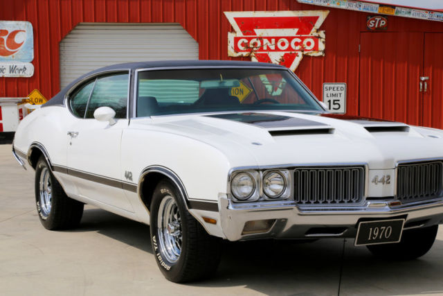 1970 oldsmobile cutlass 442 classic white 455 v8 automatic