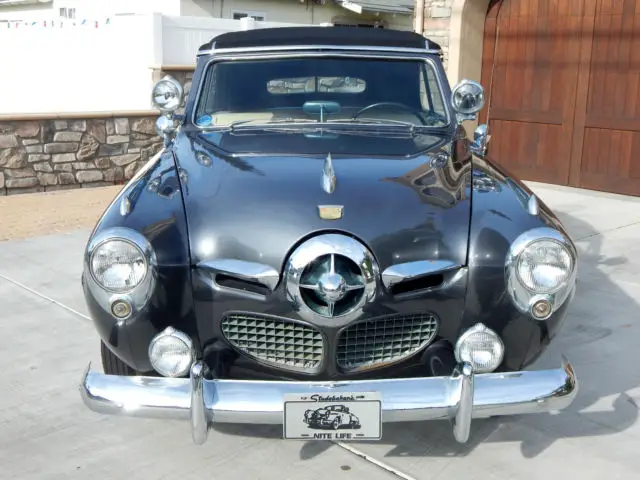 1950 studebaker champion convertible with bullet nose grill - restored