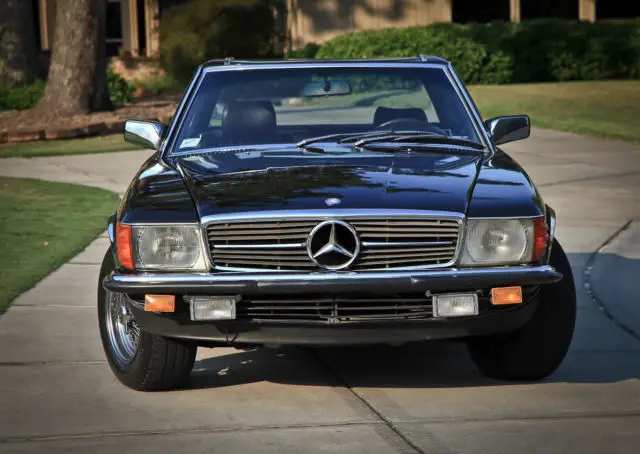 rare 1982 black 500sl euro roadster r107
