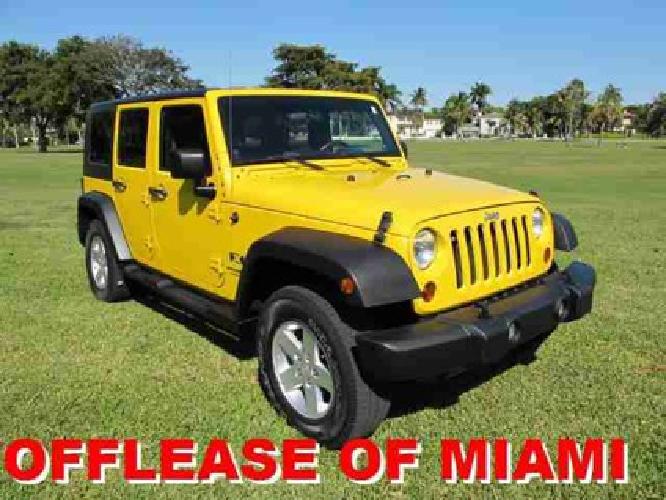 2008 detonator yellow jeep wrangler in miami, fl