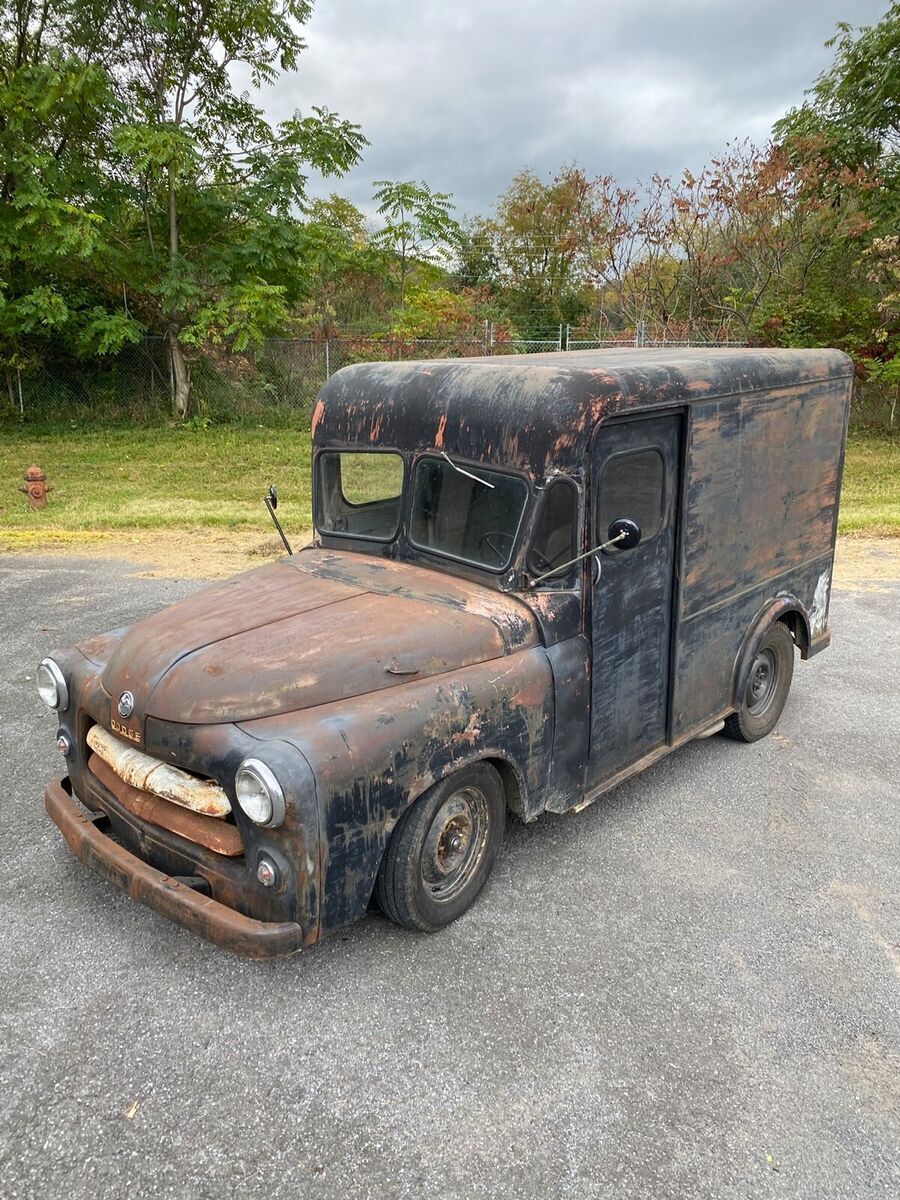 1956 dodge milk truck panel delivery box van bread d100 ram boogie rat hot rod